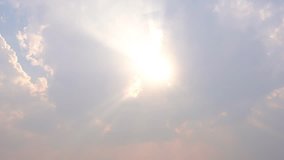 timelapse of sun rays emerging though the clouds at sunset - Powered by Shutterstock - Get 15% off with code: PIKWIZARD15