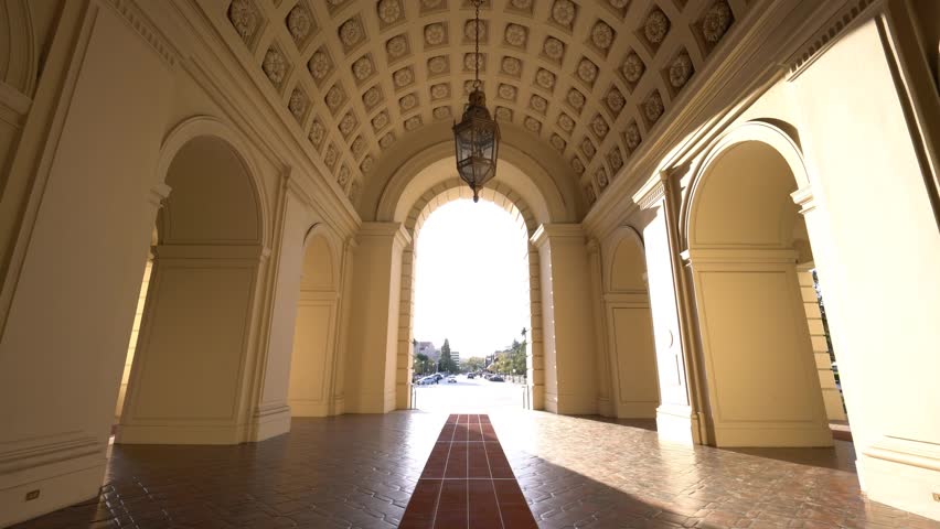 The beautiful and classical Pasadena City Hall, Los Angeles, California