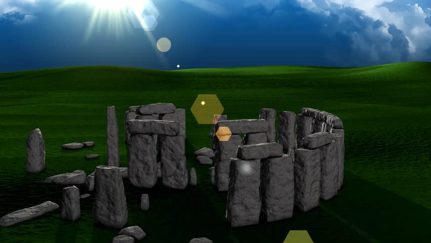 Artist recreation of Stonehenge.