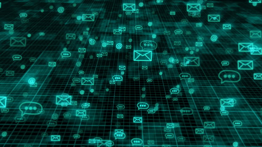 Email, message and sms symbols. Incoming, Receiving messages. New mail receive. Inbox message. Inbox email. Royalty-Free Stock Footage #24646049