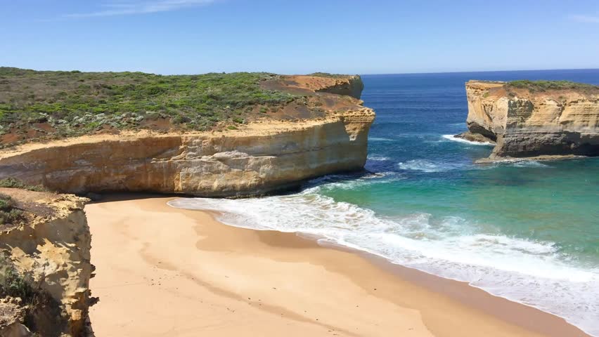 Arches and Rocks along Great Ocean Road, Australia.