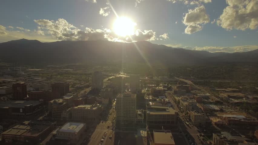 Aerial Colorado Denver September 2016 4K