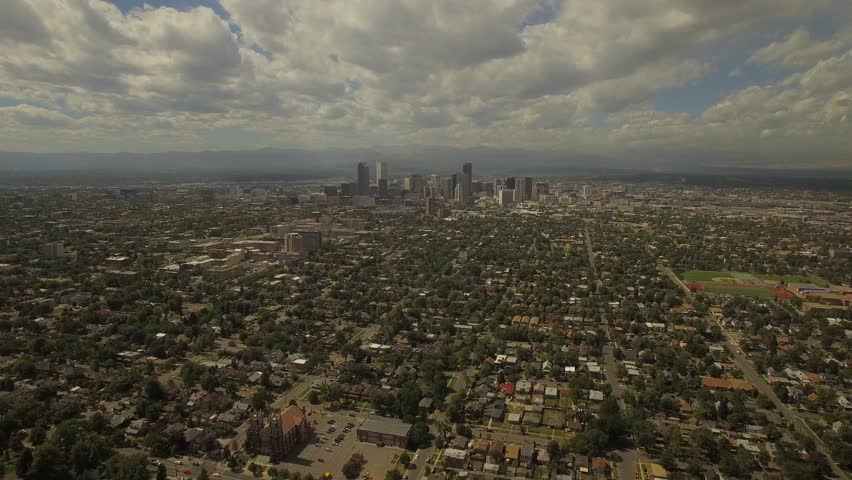Aerial Colorado Denver September 2016 4K