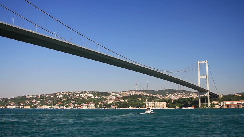 Bosporus Bridge in Istanbul , Turkey. Bosporus, Istanbul
