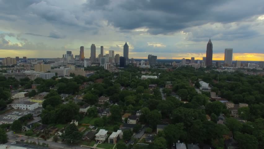 Aerial Georgia Atlanta September 2016 4K 