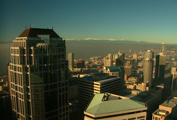 SEATTLE - Circa 2002: U.S. Bank Centre in the Skyline of Seattle in 2002.