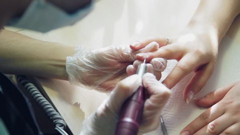 girl nail salon, the work of nail artist