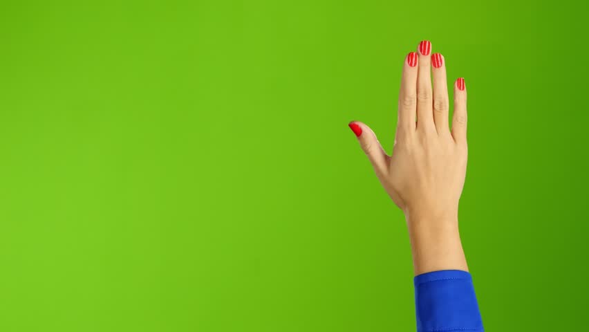 Hand Woman Waving Hello Or Stock Footage Video 100 Royalty Free Shutterstock
