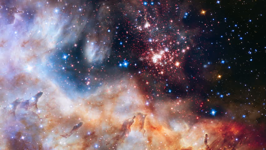 Nebula Camera Fly into Royalty-Free Stock Footage #24773447