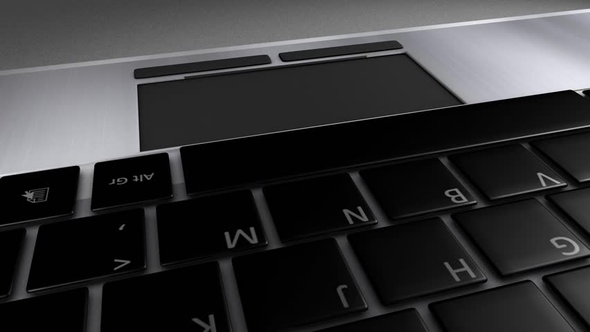Laptop keyboard close-up.
