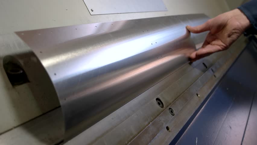 Metal Sheet Bending Machine Arched Stock Footage Video 100 Royalty Free 24778349 Shutterstock