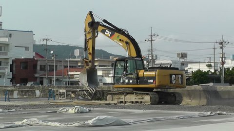 Excavator in work Okinawa Islands Japan
April 2012