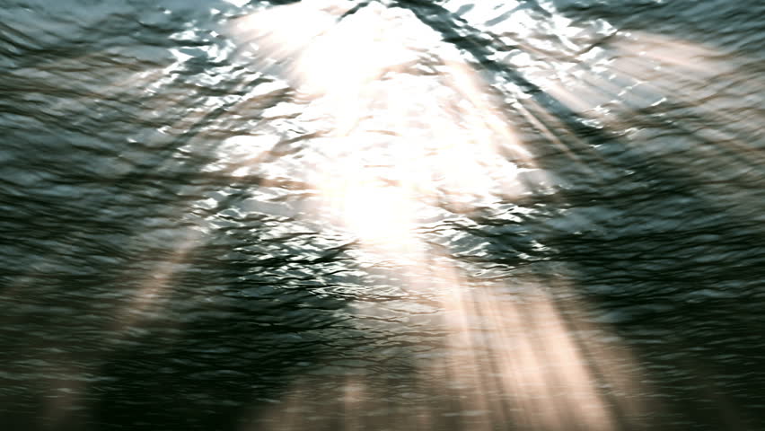 Underwater HD stock footage. An underwater scene animated with fractal waves and
