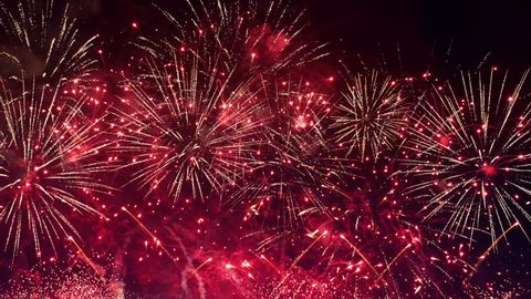 
High quality video of amazing fireworks show in 4K