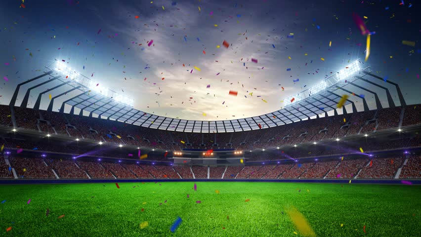Stadium Moving Lights, Animated Flash Stock Footage Video (100% Royalty