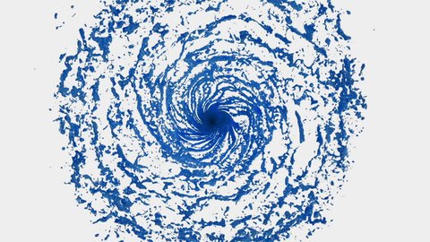 Получите стоковое видео "Blue Liquid Tornado Beautiful Colored Paint&q...