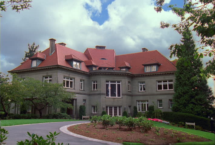 Stately Pittock Mansion in Portland, Oregon Royalty-Free Stock Footage #24842897
