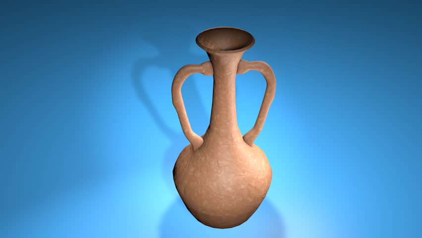 Pottery of ancient Greece. (Computer generated pottery)