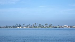 
High quality video of bay panorama in San Diego in 4K
