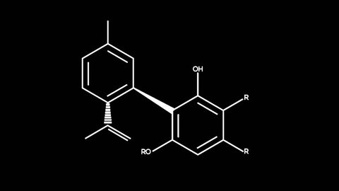 CBD with alpha channel. Cannabinoid formula