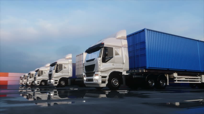 truck container depot wharehouse seaport cargo Stock Footage Video (100%  Royalty-free) 24854003 | Shutterstock