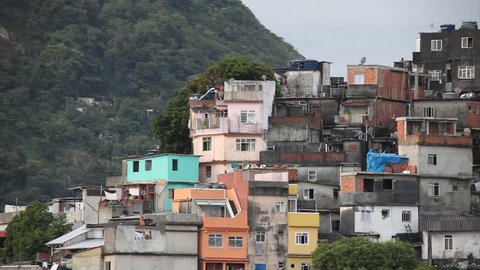 Slums, township, shantytown, in rio Brazil