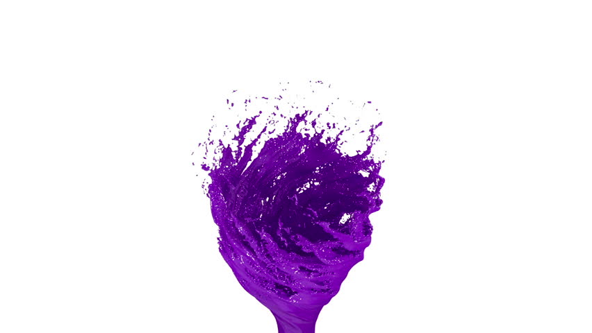 violet liquid tornado on white background: стоковое видео (без лицензионных...