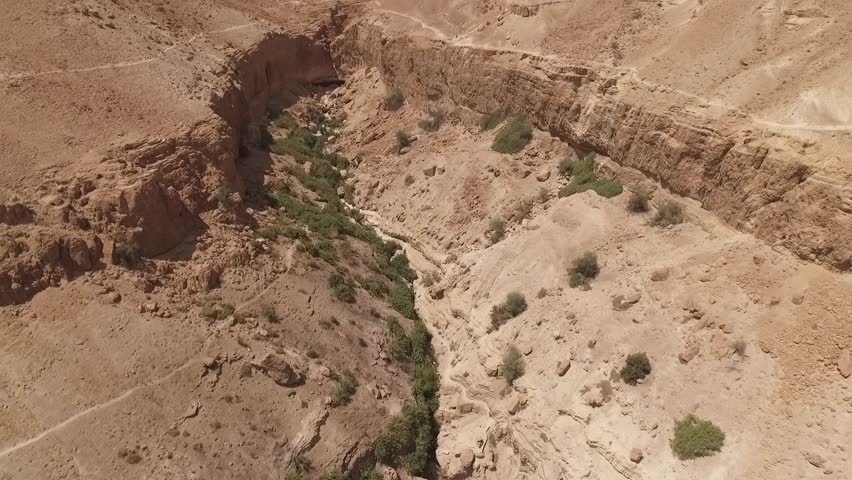 Canyon near the dead sea and Ein Gedi