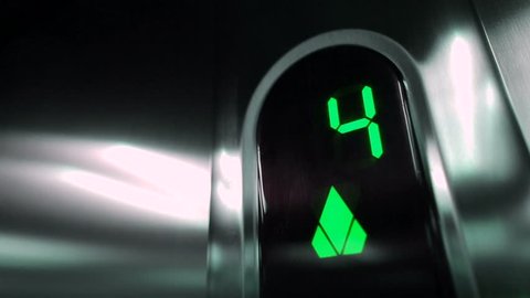 Green Elevator digits.