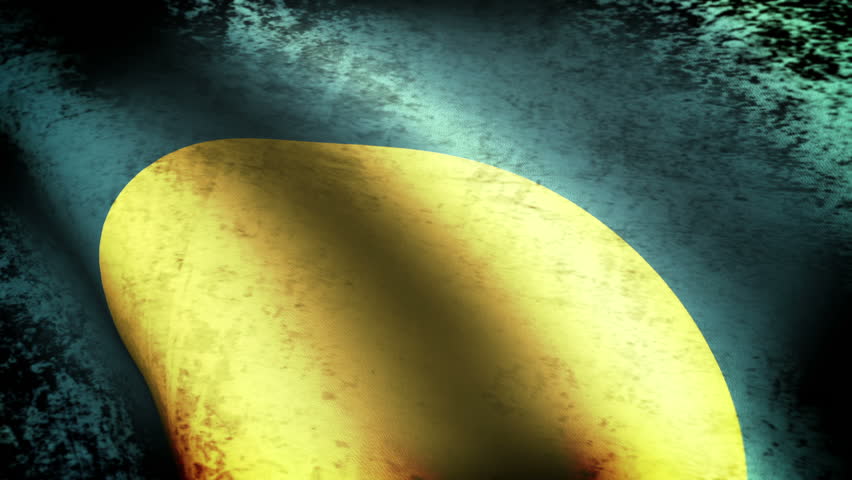 Palau Flag Waving, grunge look