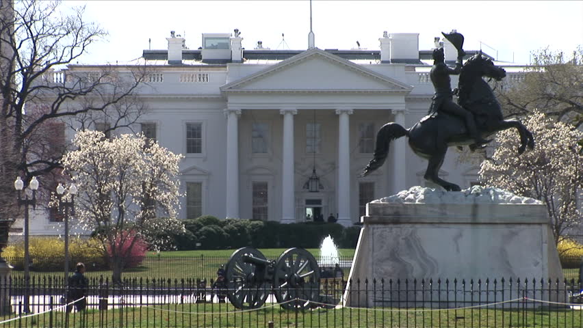 Washington, D.C. - CIRCA April, 2006: The Andrew Jackson monument in DC helps remind visitors of what a great man he was in American history