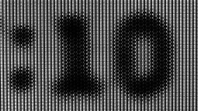 Countdown Clock From Ten to Zero on Black and White  Abstract  Background .
 Macro Video : Blurred Image from Bad Television Screen