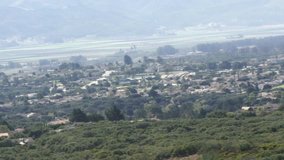 Town in Los padres national forest, Zoom out time lapse from a mountain of a los padres town, in California, USA