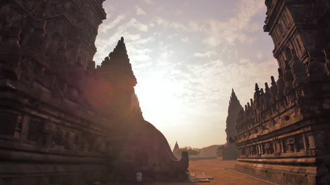 Exploring amazing hindu architecture of ancient Parambanan temple in Java Indonesia