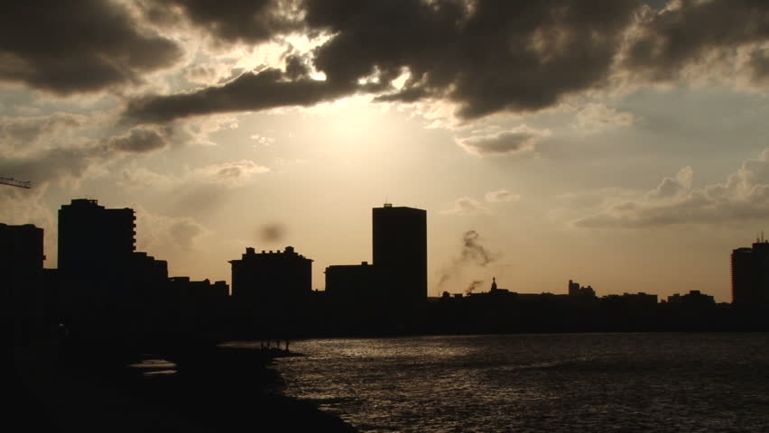 2010-December Havana - The Malecon at Sunset