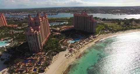 Aerial View of Bahamas Resorts