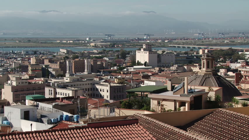 2010-November View over Cagliari in Sardinia, Italy