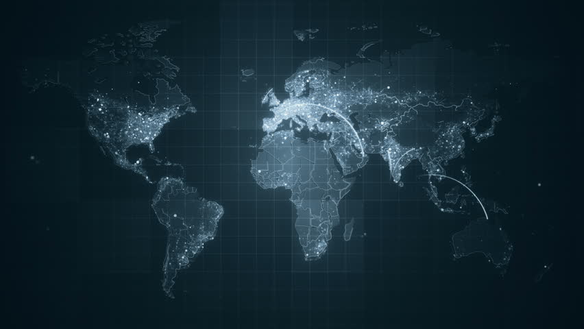 Connection Grey World Map Loop Stock Footage Video 100 Royalty Free 24964706 Shutterstock
