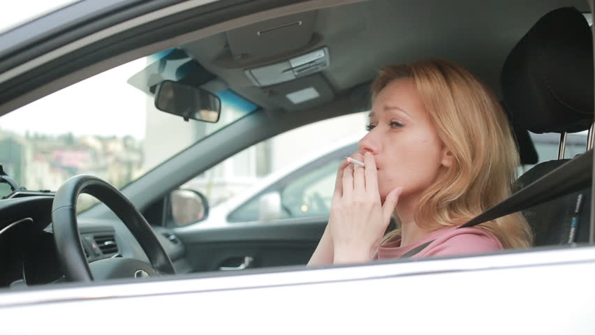 Stressed Woman In The Car Stock Footage Video 100 Royaltyfree