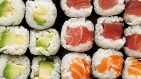 1080p Sushi extreme close-up