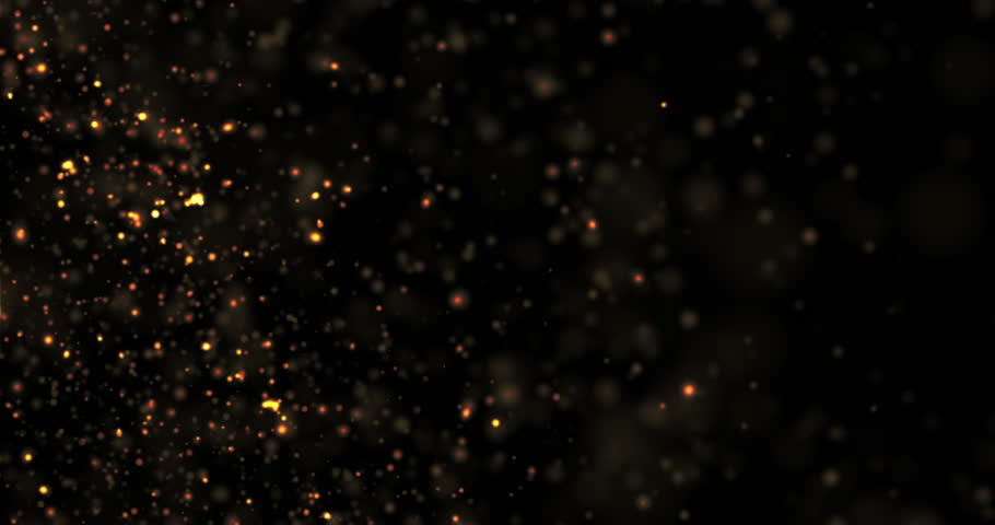 Abstract Gold Particles on Black Background Royalty-Free Stock Footage #24981044