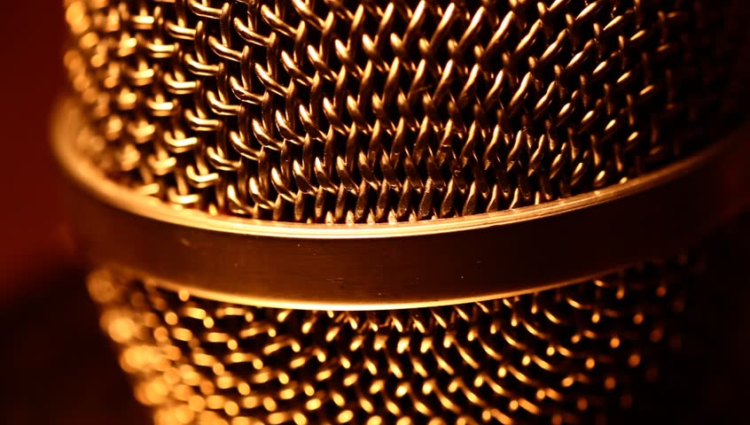 Close up of Microphone Royalty-Free Stock Footage #2498747