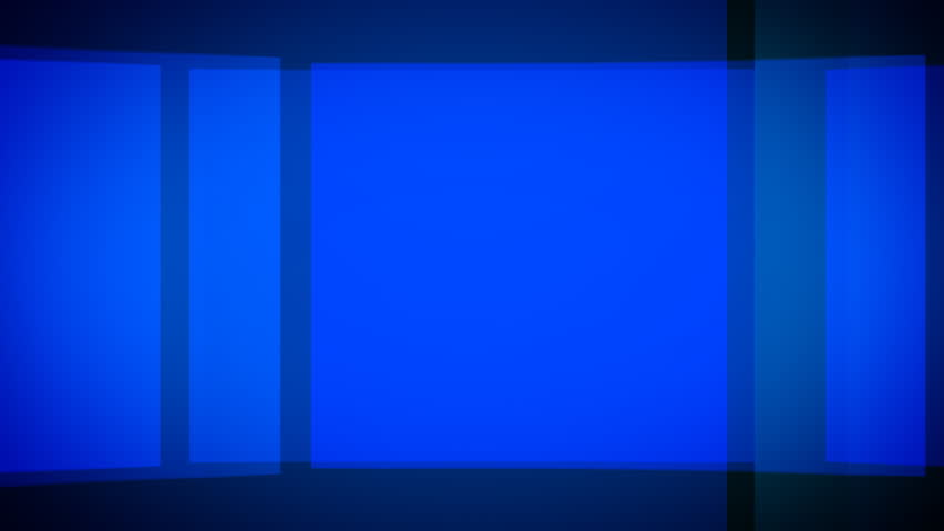 Abstract blue background of crossing rectangles.