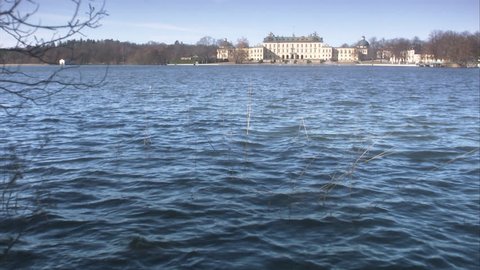 Water with Drottningholm Palace in the background