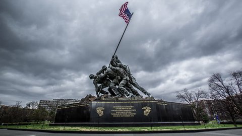 Timelapse Iwo Jima memorial