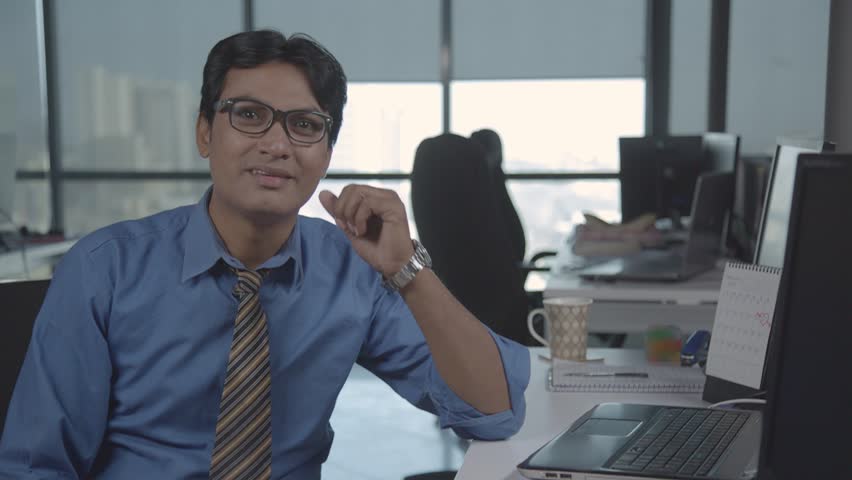 Funny Guy in the office falls down from the chair | Shutterstock HD Video #25011953