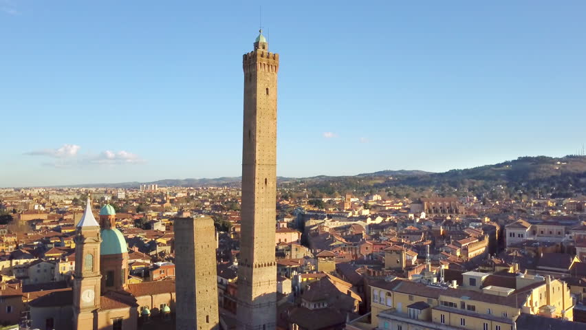bologna aerial view flying backwards from asinelli tower
 Royalty-Free Stock Footage #25013423
