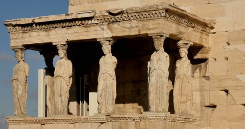 Athens Greece Athenian Acropolis Temple Stock Footage Video 100 Royalty Free 25032992 Shutterstock