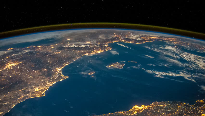 International Space Station Iss Earth Arkivvideomateriale 100