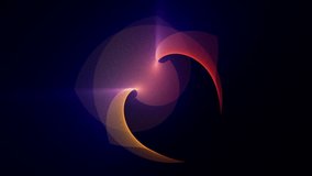 futuristic loop video animation with moving object and lights
